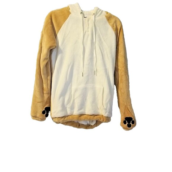 Coriresha Cute Coral Velvet Long Sleeve Shib Inu Dog Hoodie - Picture 3 of 10